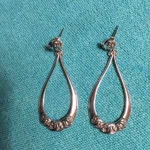 Carolyn Pollack Sterling Silver teardrop earrings
